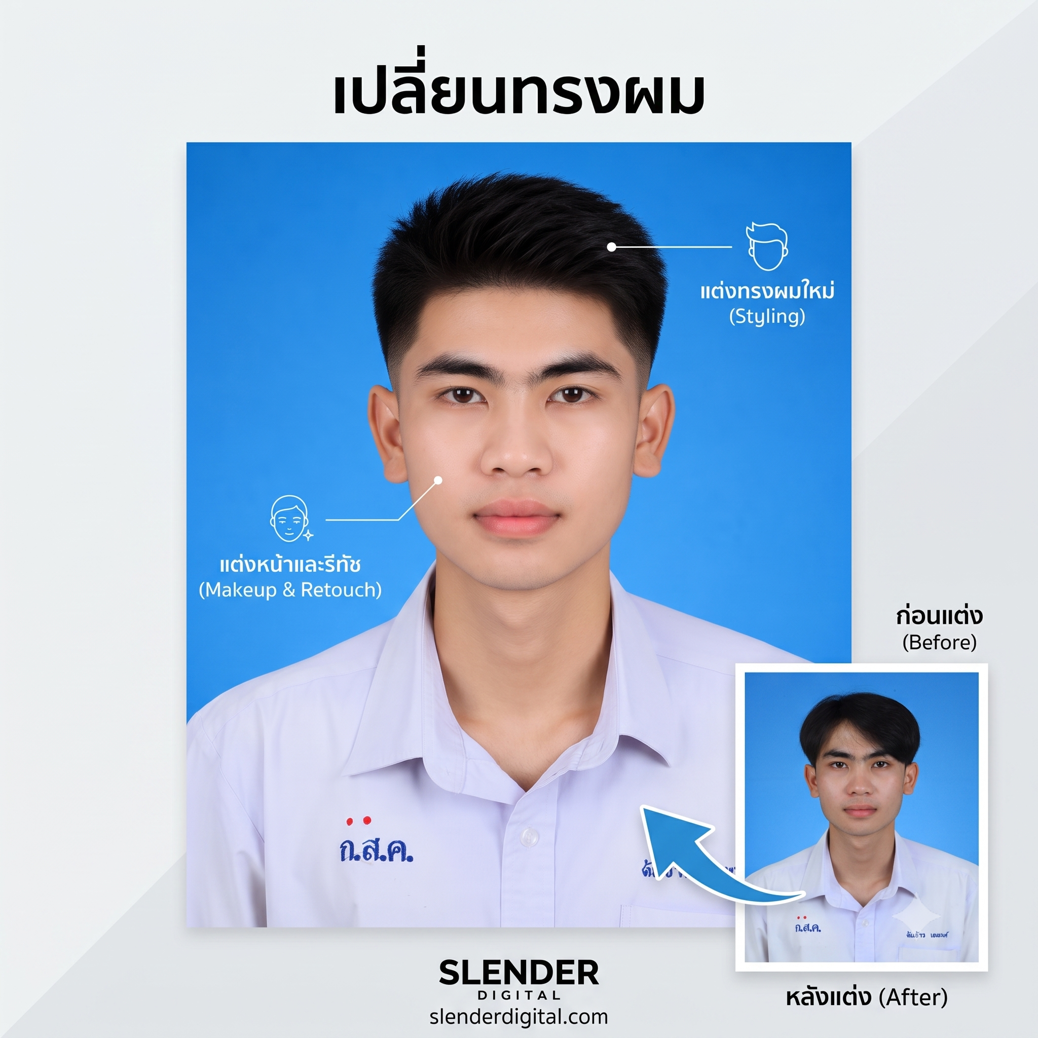 ถ่ายรูปด่วน รีทัชสวย สเลนเดอร์ ดิจิตอล
